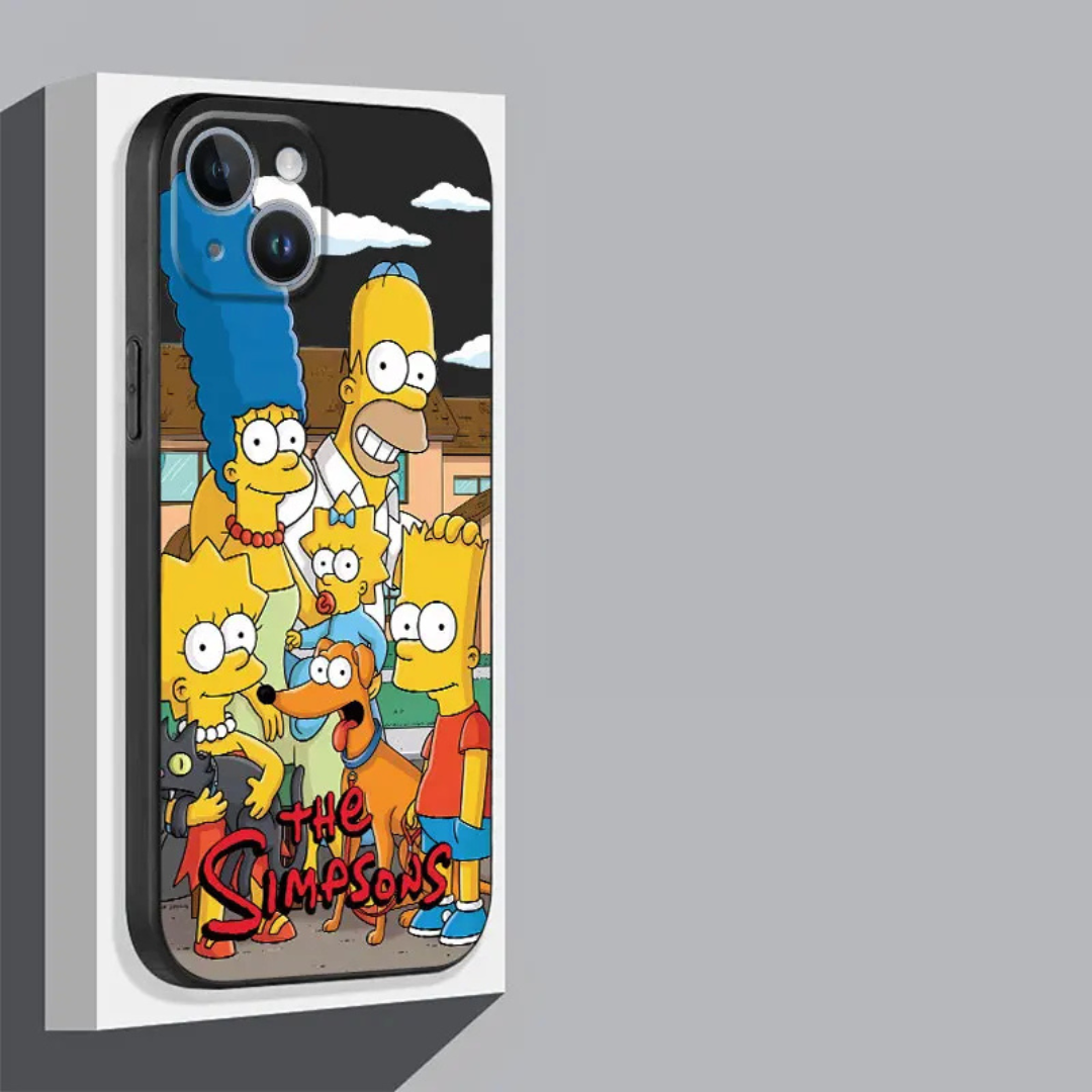 Custodia en TPU Suave con Diseño de Los Simpson per iPhone 15