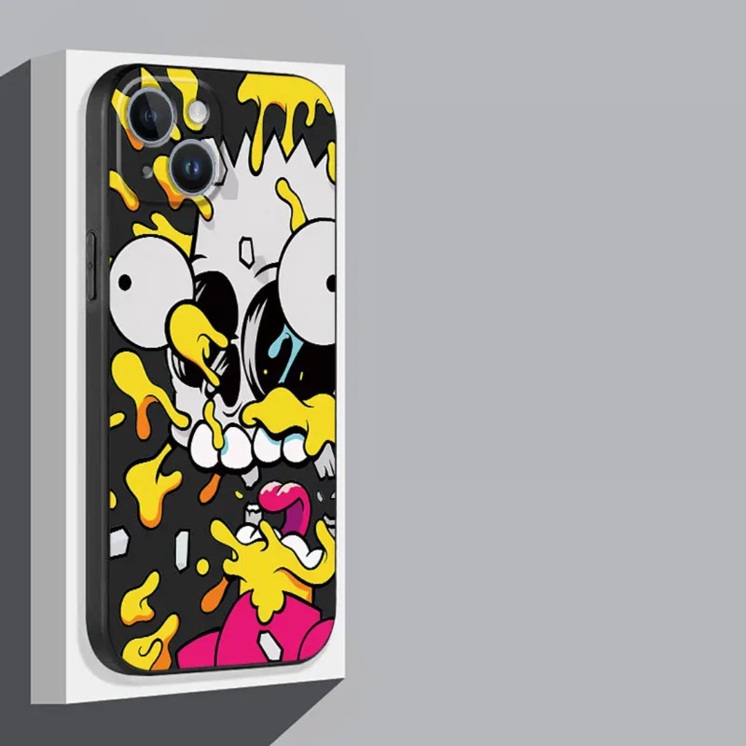 Soft TPU case with Los Simpsons design for iPhone 12