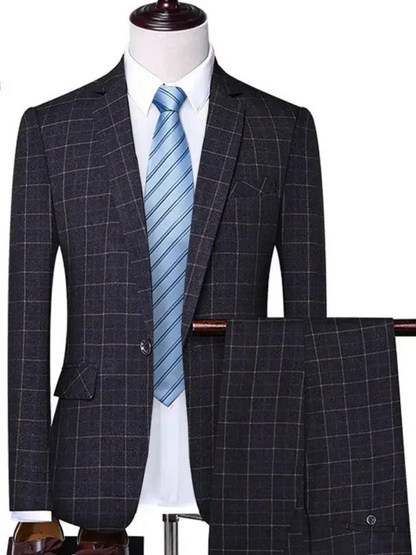 Completo Uomo Slim a Quadri