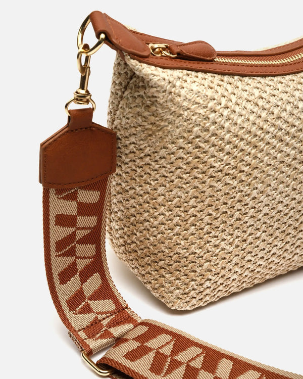 Bandolera de Rafia Misako Ralenca con Correa Jacquard — ángulo 4