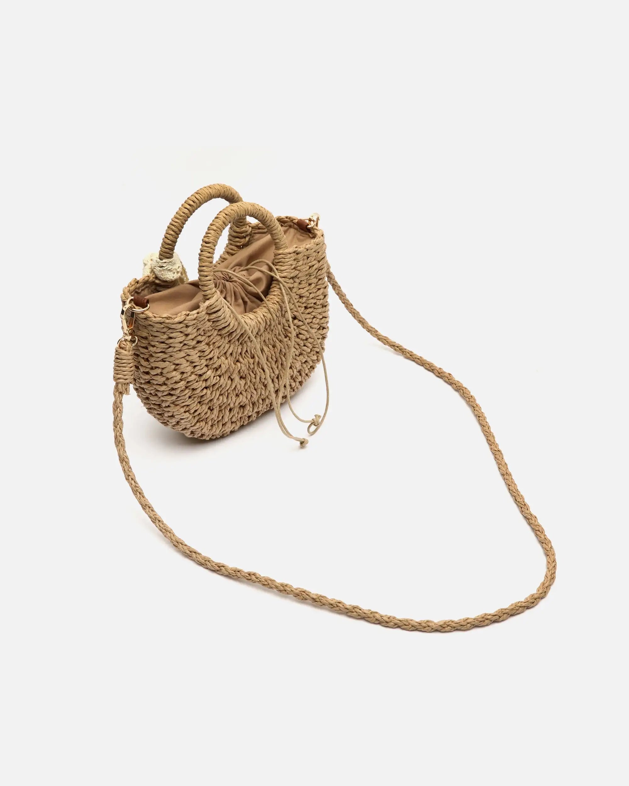 Bolso Cesta de Rafia Misako Tao