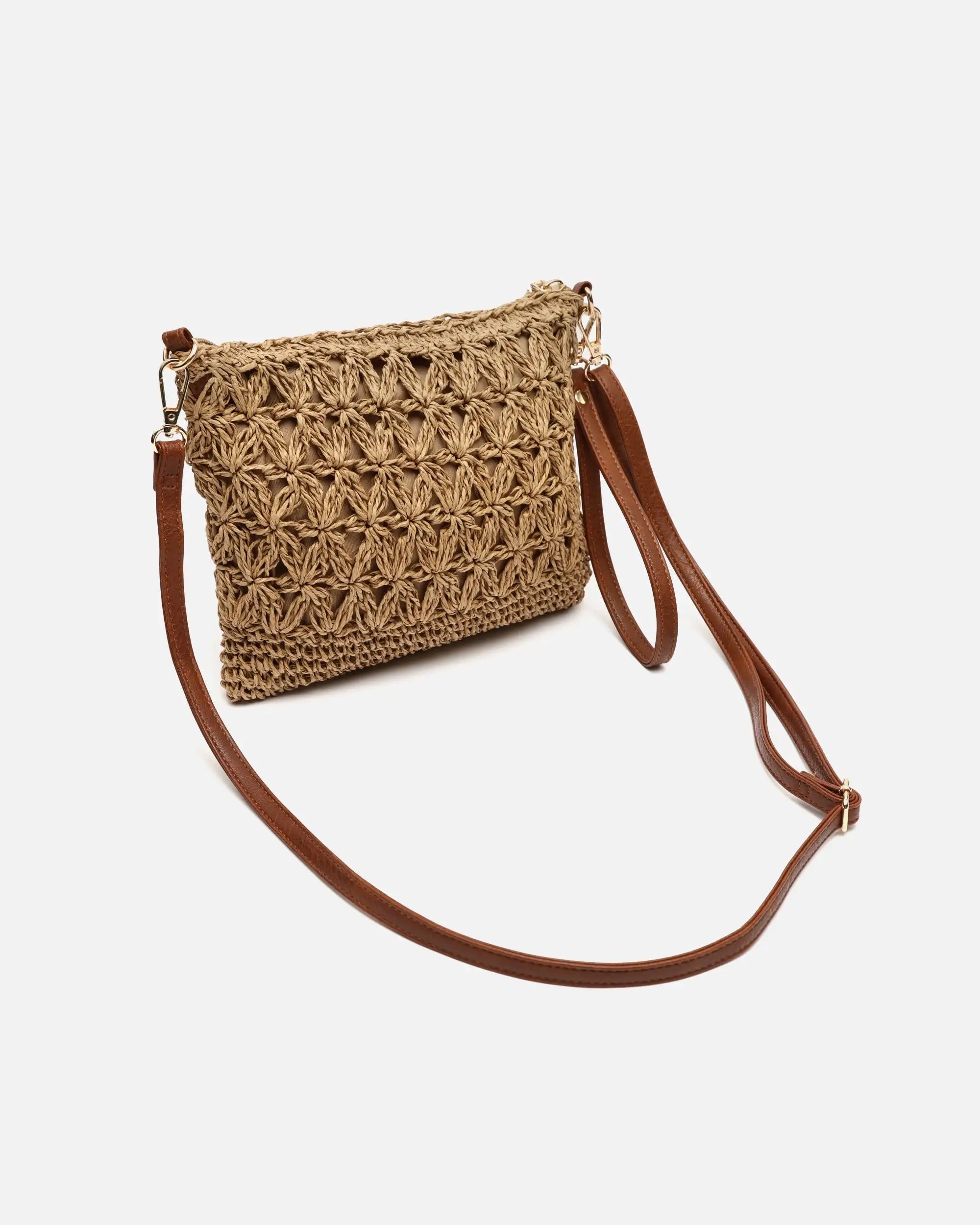 Bolso de Hombro Efecto Rafia Misako Blumi
