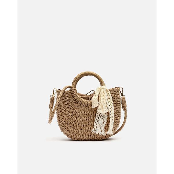 Bolso Cesta de Rafia Misako Tao — ángulo 3