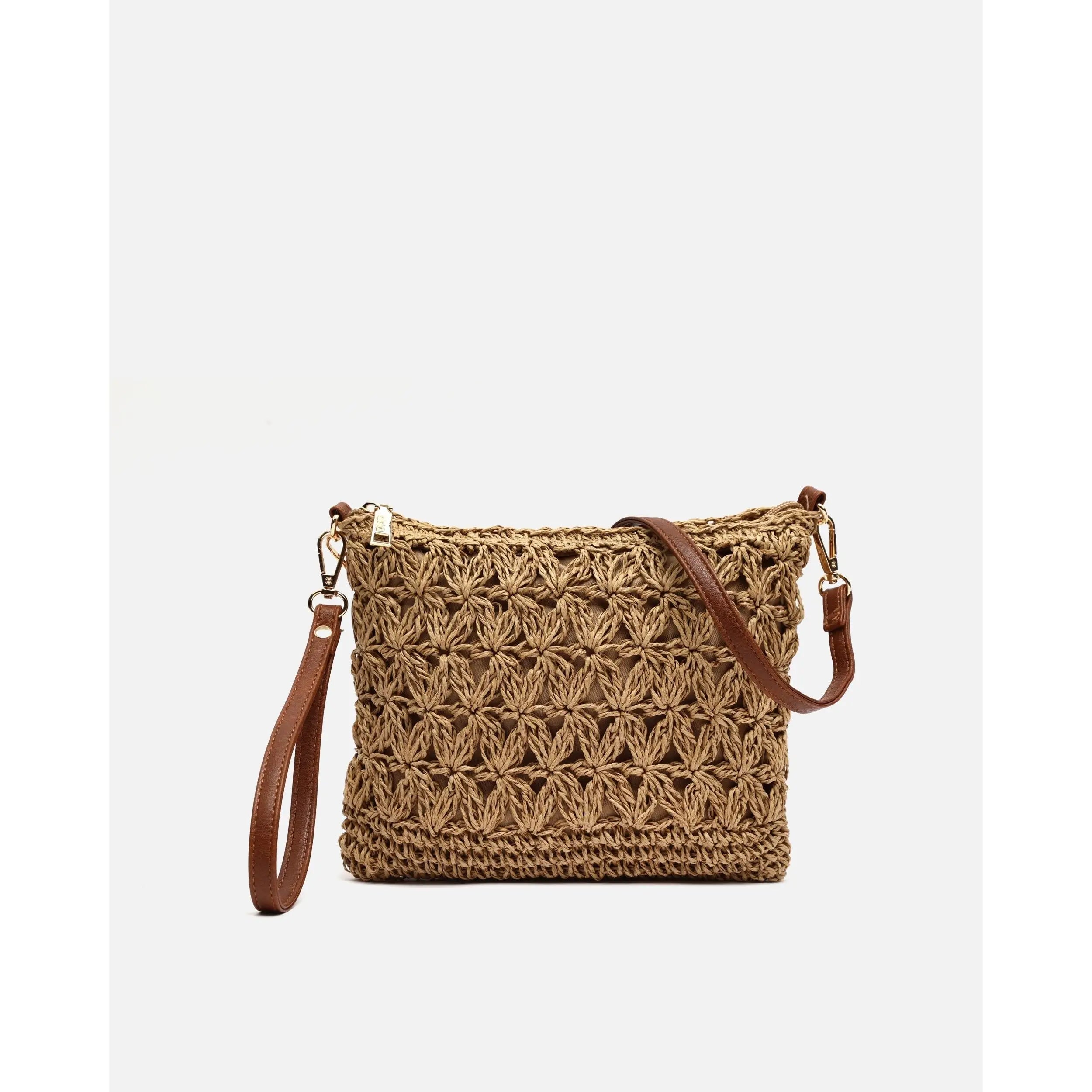 Bolso de Hombro Efecto Rafia Misako Blumi