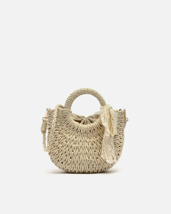 Bolso Cesta de Rafia Misako Tao — ángulo 7