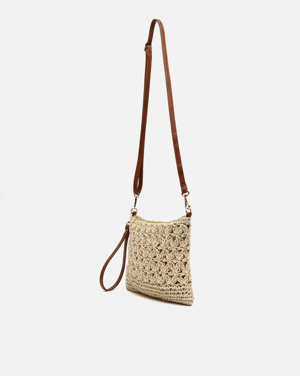 Bolso de Hombro Efecto Rafia Misako Blumi — ángulo 8