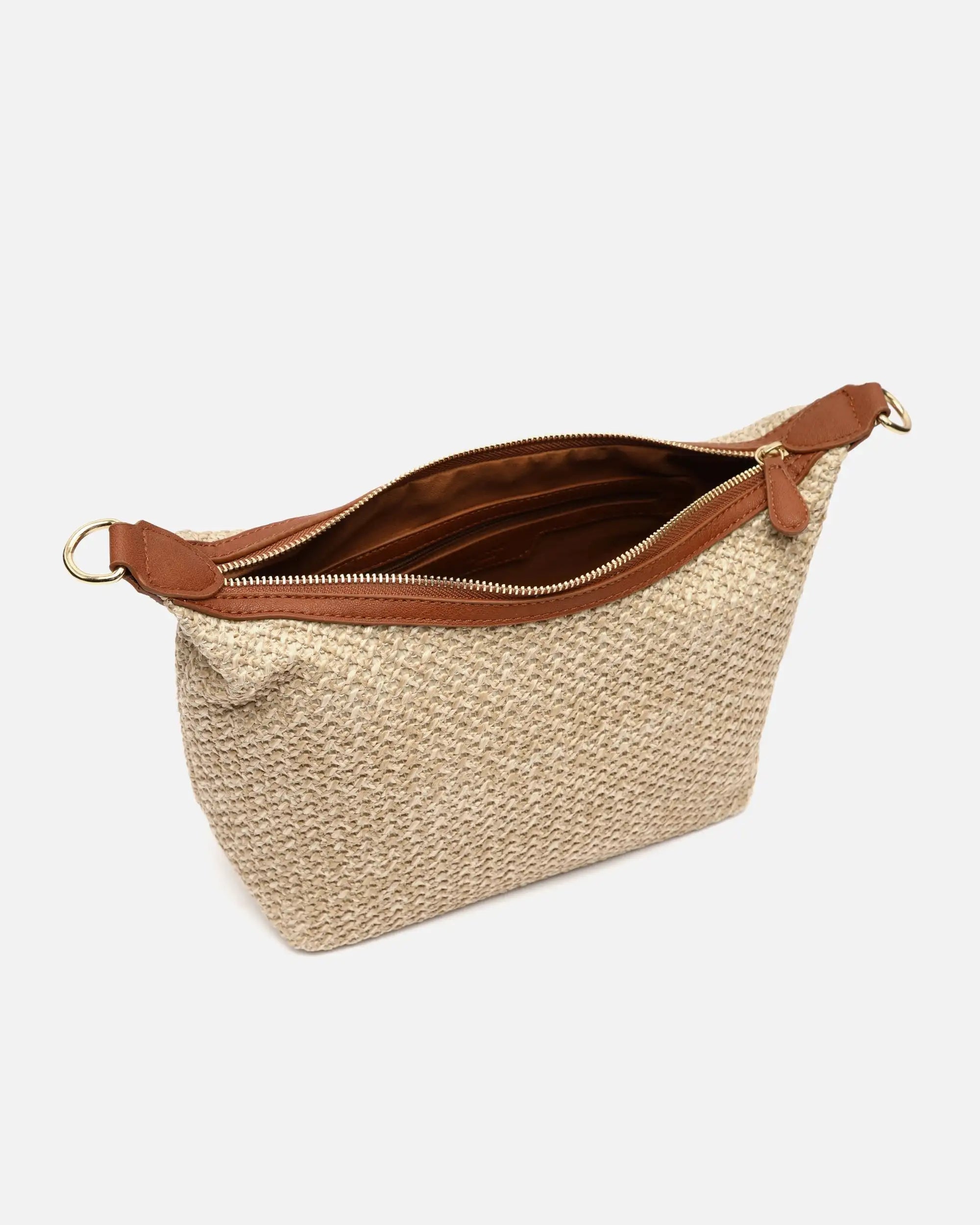 Bandolera de Rafia Misako Ralenca con Correa Jacquard