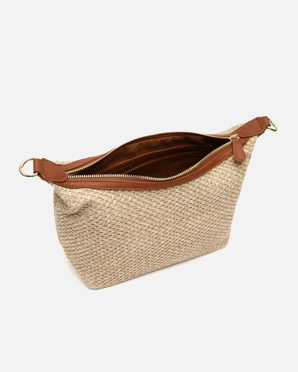 Bandolera de Rafia Misako Ralenca con Correa Jacquard — ángulo 6