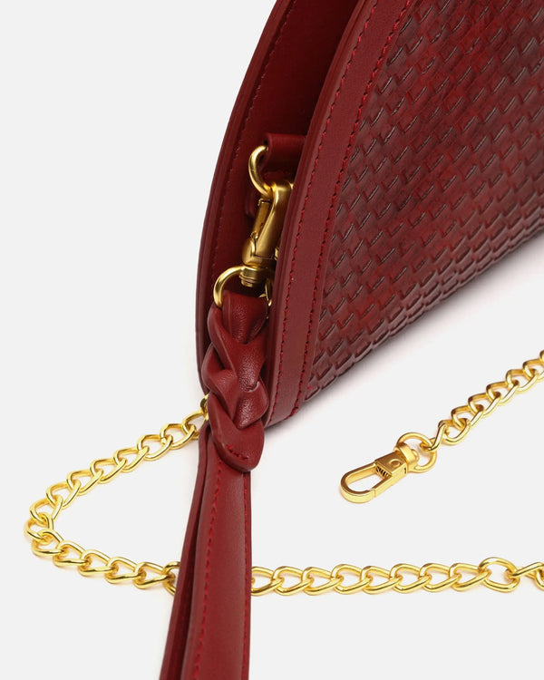 Bolso de Fiesta Media Luna Trenzado Misako Empadi — ángulo 6