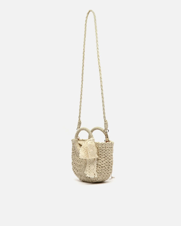 Bolso Cesta de Rafia Misako Tao — ángulo 8
