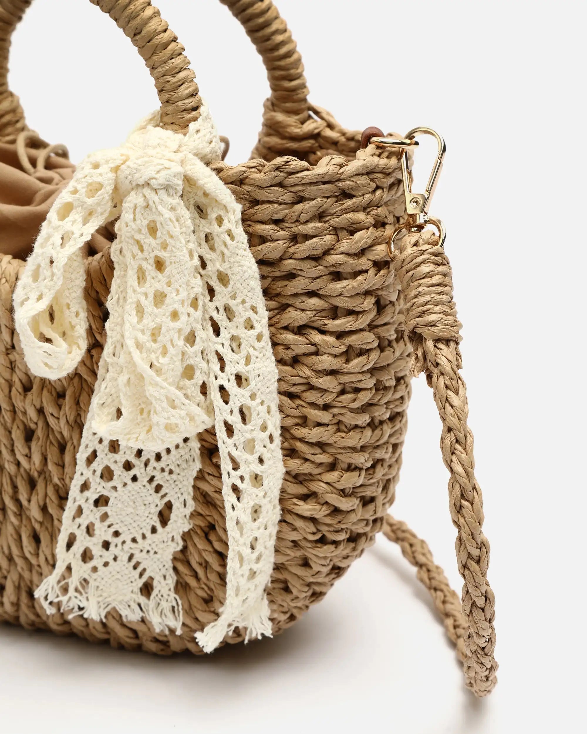 Bolso Cesta de Rafia Misako Tao