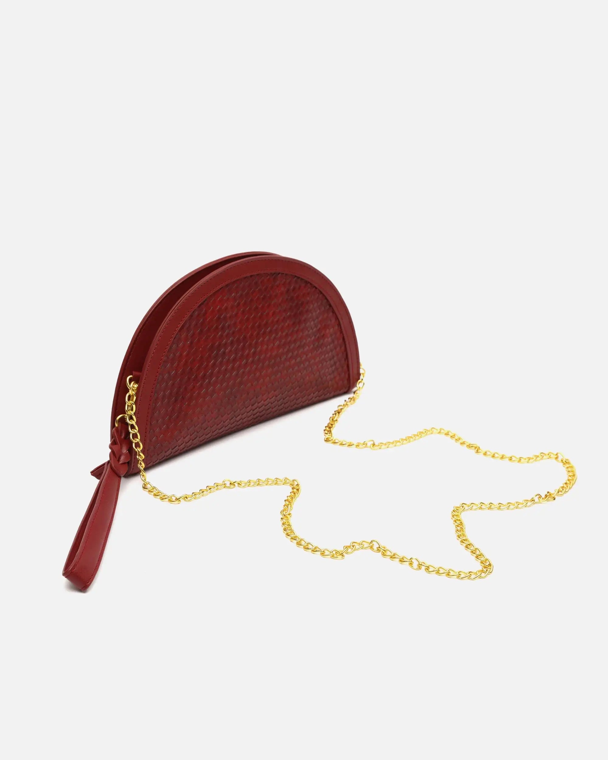 Bolso de Fiesta Media Luna Trenzado Misako Empadi