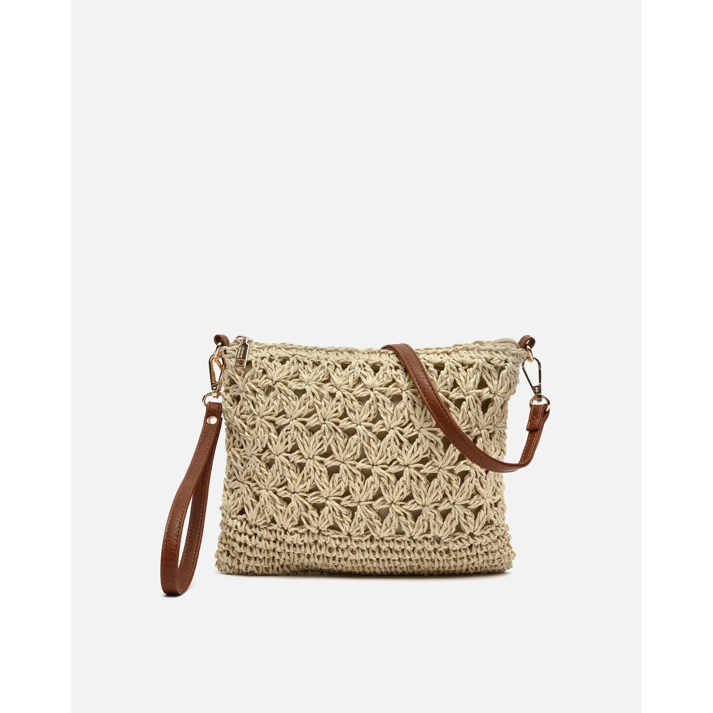 Bolso de Hombro Efecto Rafia Misako Blumi