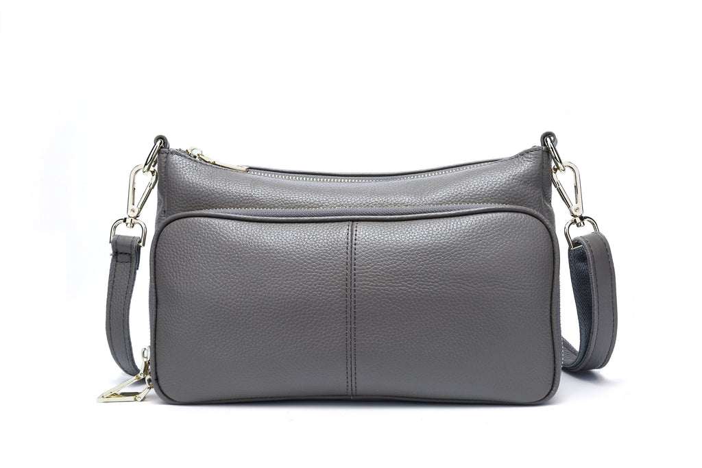 Bolso de hombro de cuero genuino