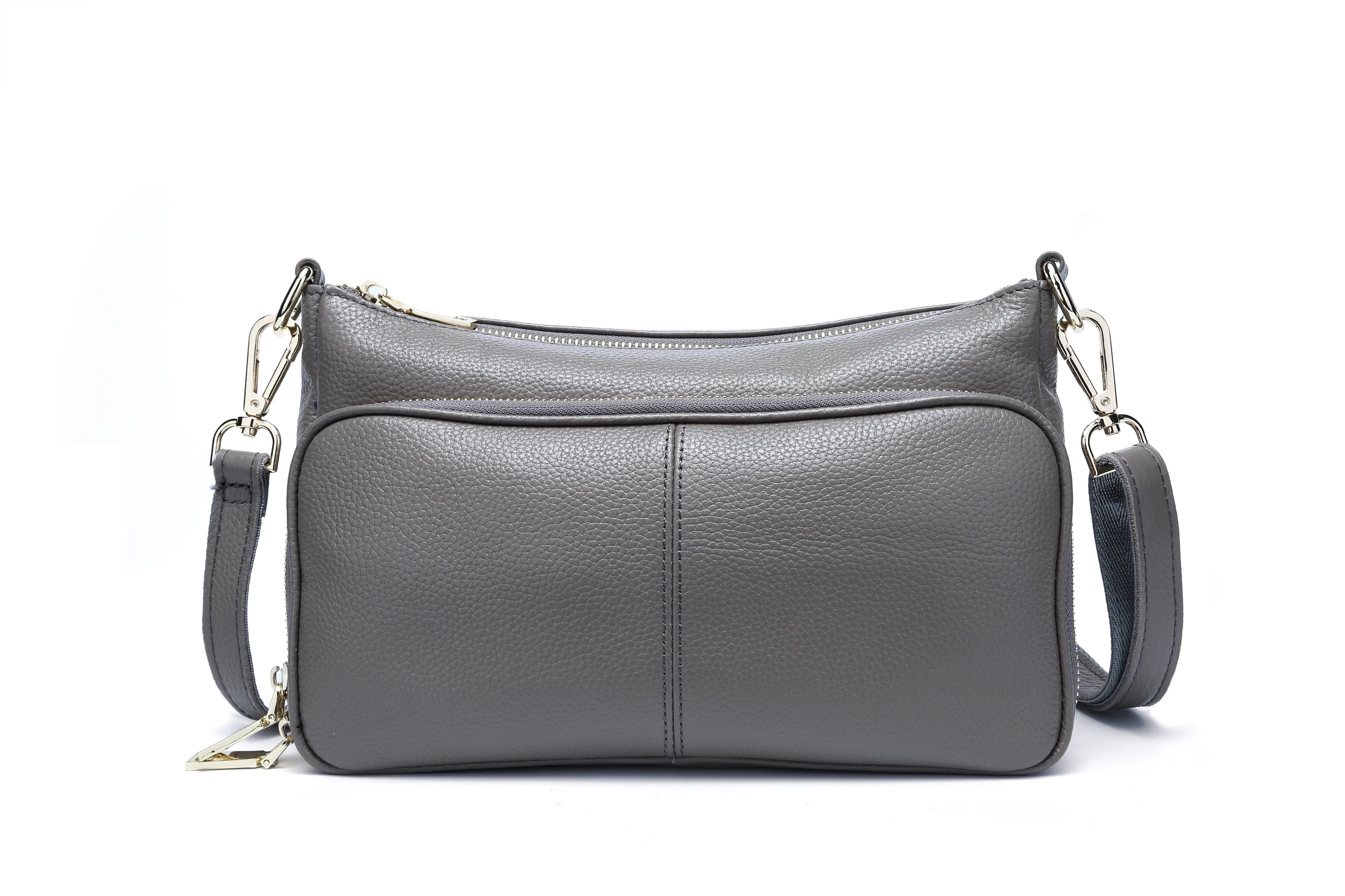 Bolso de hombro de cuero genuino