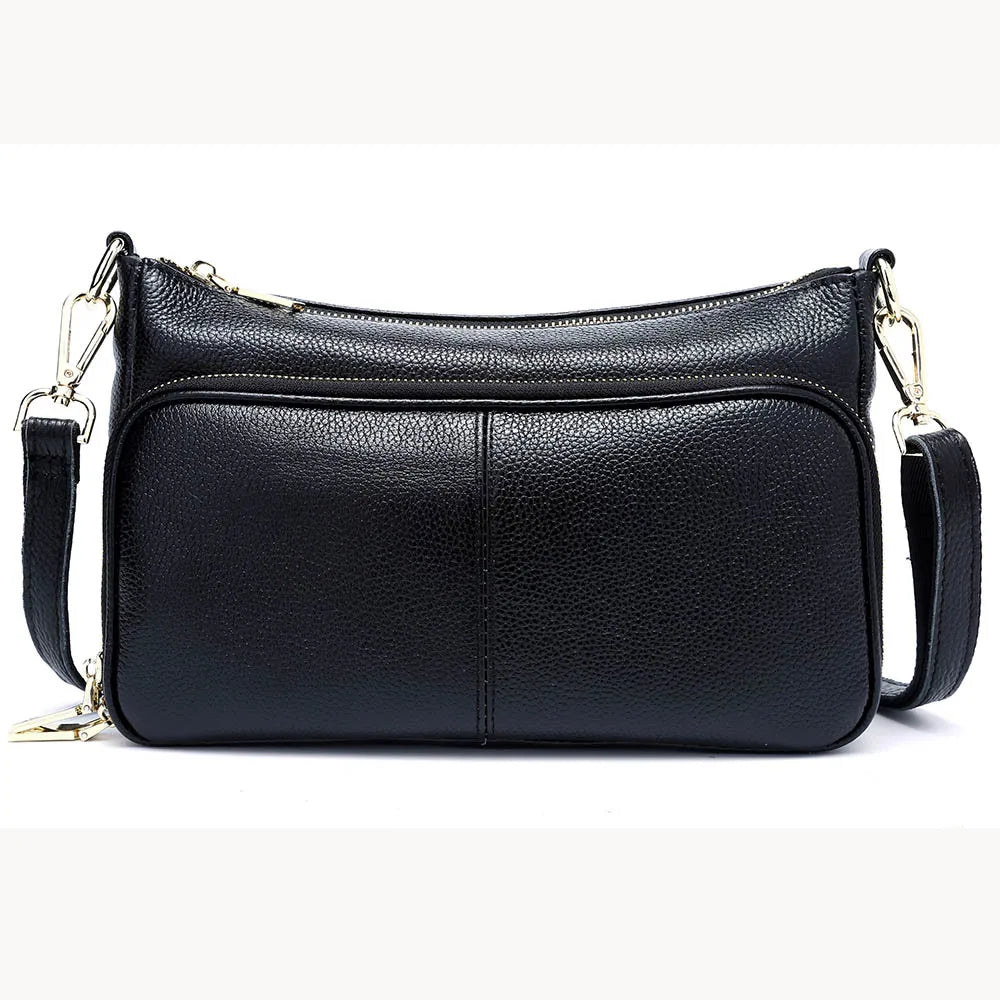 Bolso de hombro de cuero genuino