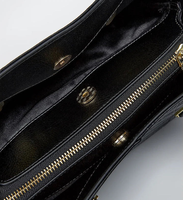 Bolso de Piel con Efecto Cocodrilo
