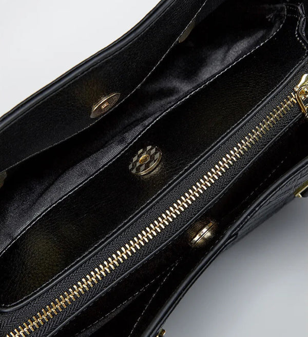 Bolso de Piel con Efecto Cocodrilo — ángulo 9