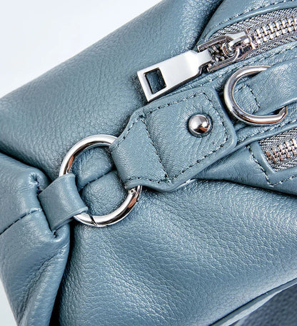 Borsa Boston in Vera Pelle