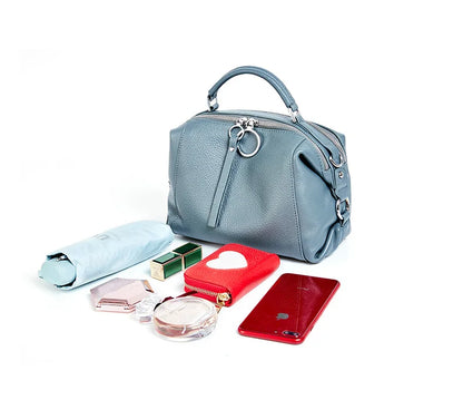 Borsa Boston in Vera Pelle
