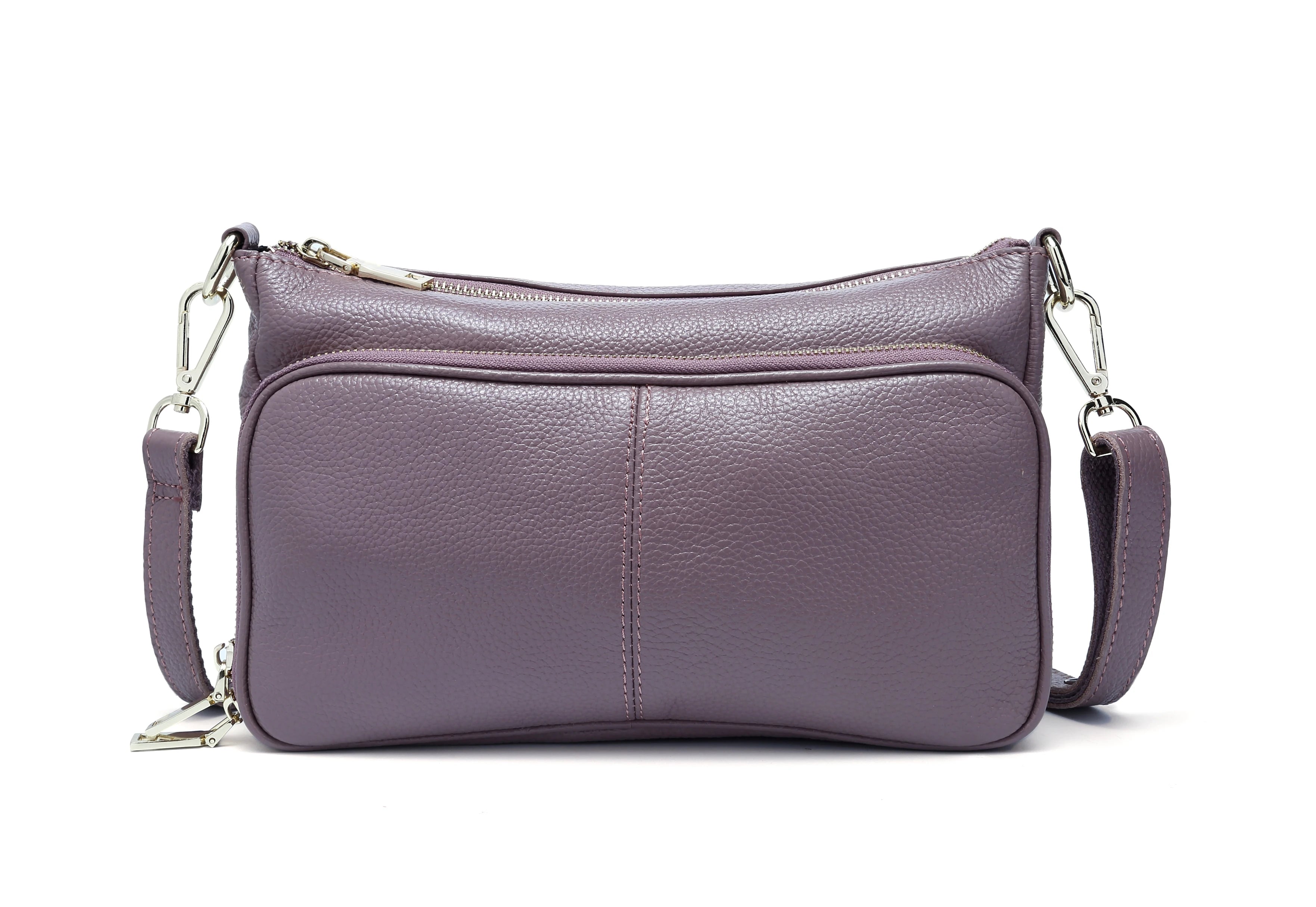 Bolso de hombro de cuero genuino