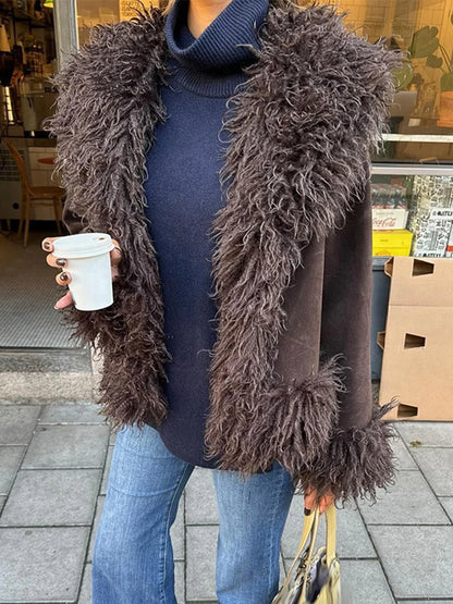 Giacca Donna in Eco-Pelliccia Vintage