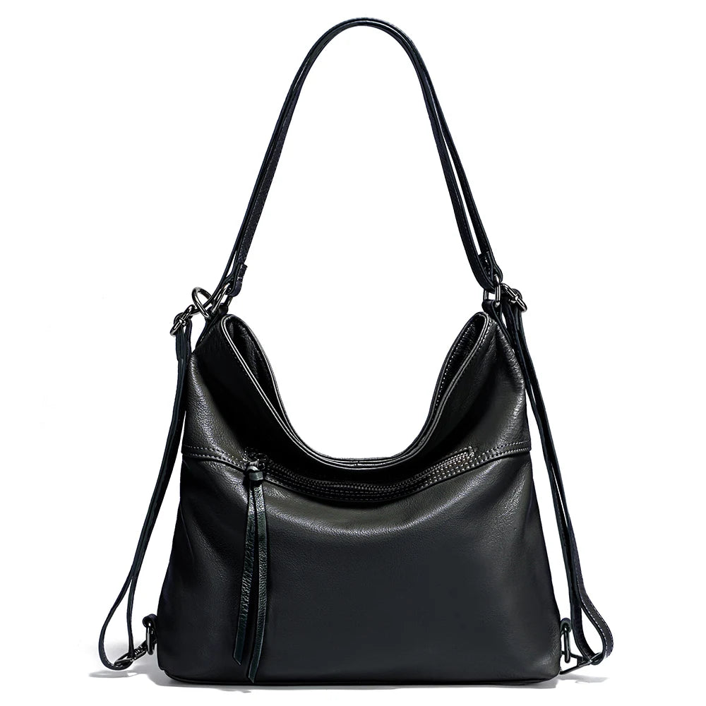 Borsa Trasformabile in Vera Pelle