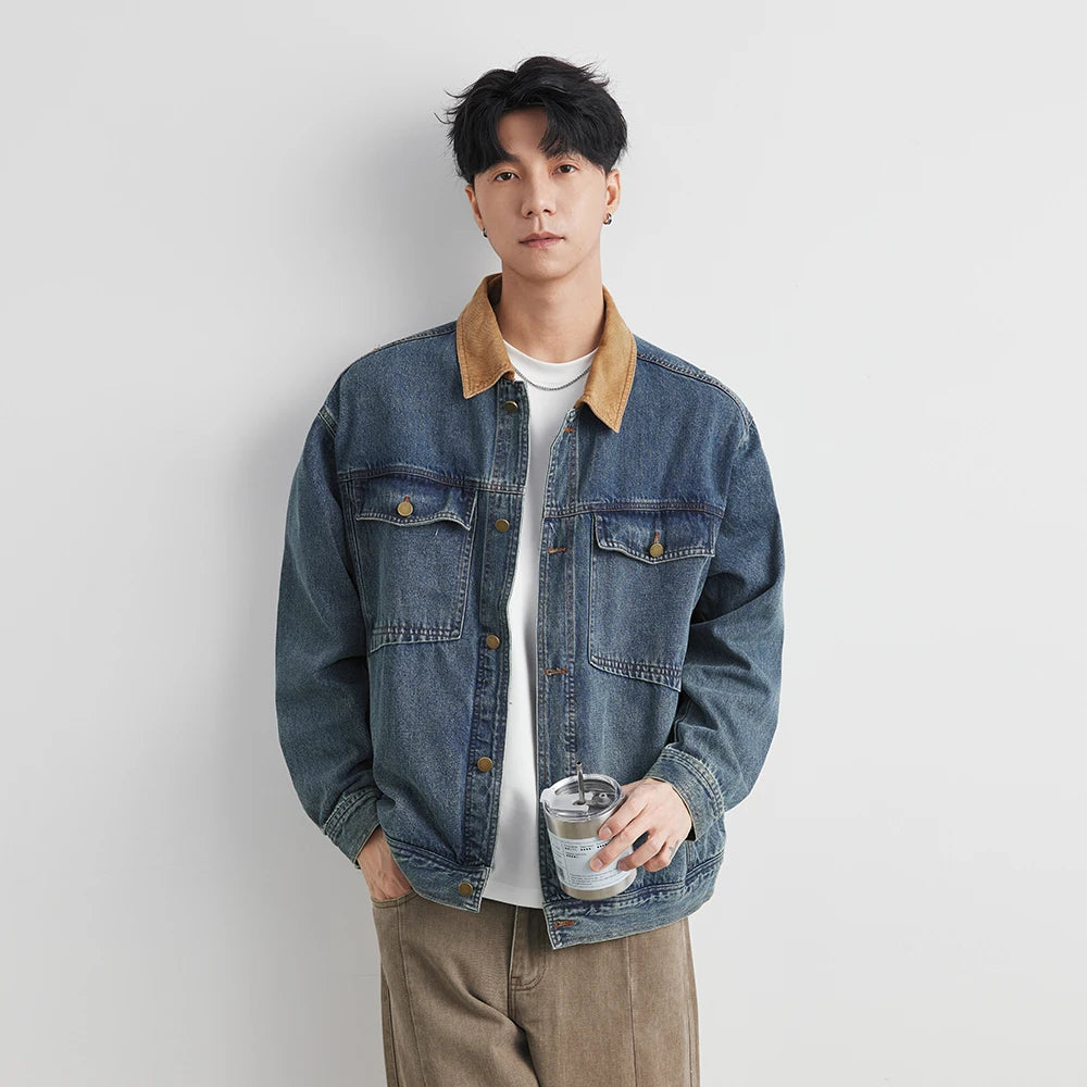 Giacca di Jeans Patchwork
