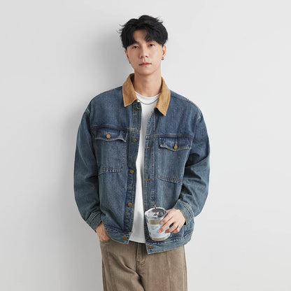 Giacca di Jeans Patchwork