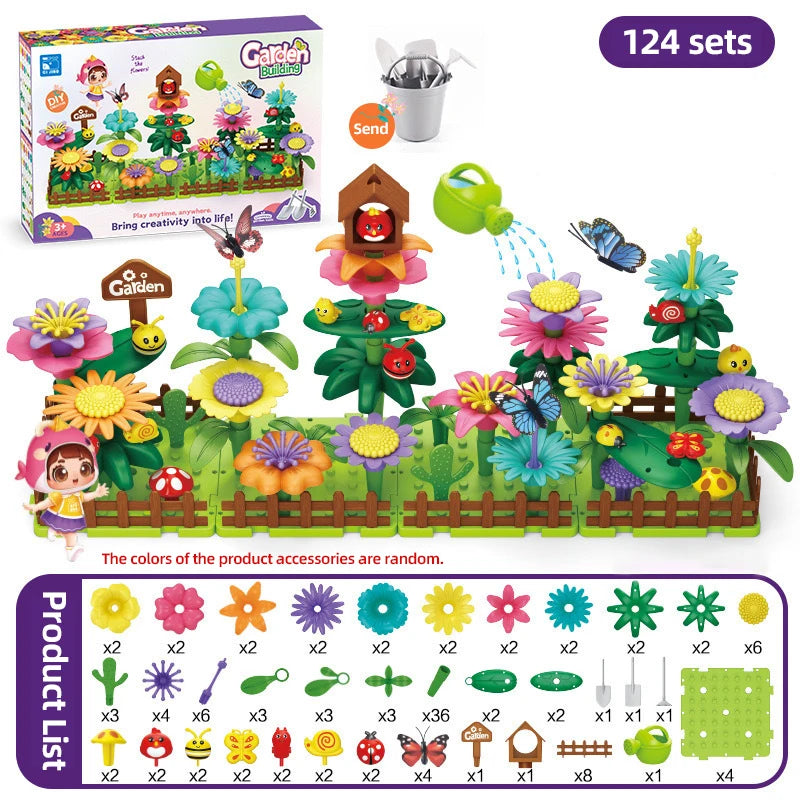 Set Creativo di Costruzione Floreale per Bambini