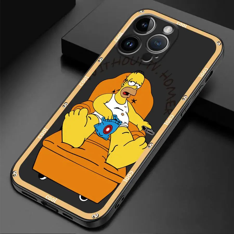 Funda con diseño de Los Simpsons para iPhone 15