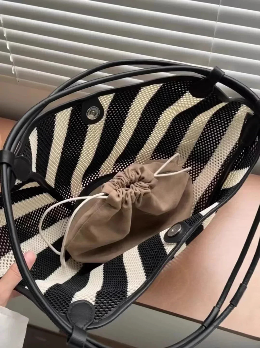 Bolso de Paja Trenzada Estilo Dumpling
