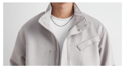 Giacca Uomo Stile Baseball Oversize