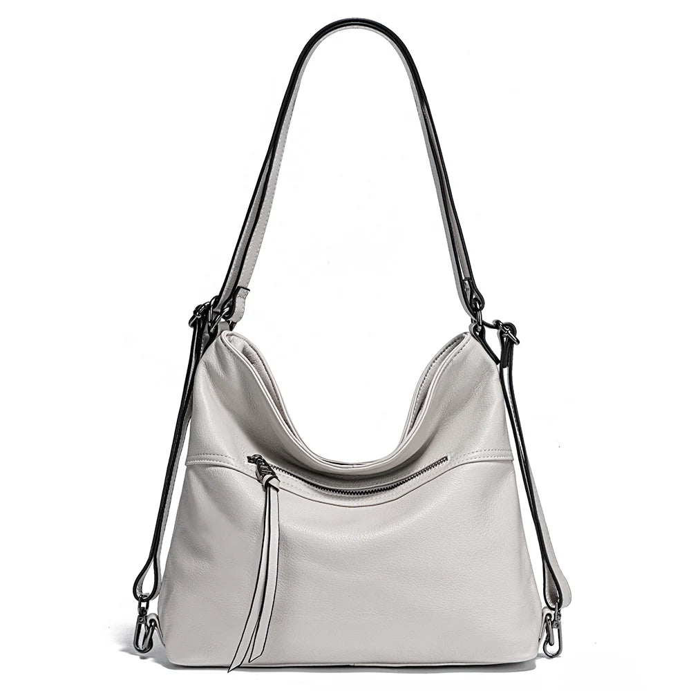 Borsa Trasformabile in Vera Pelle