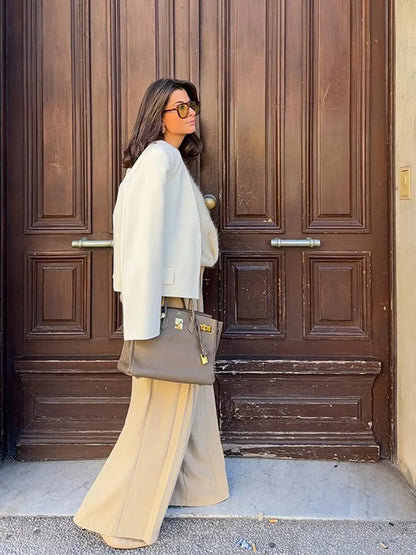 Giacca Corta Donna con Scollo a V