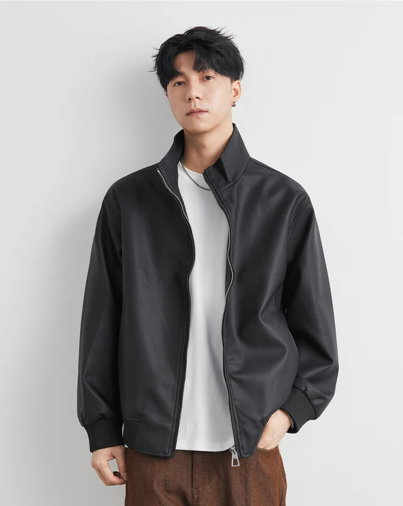 Giacca Uomo in Pelle Nera
