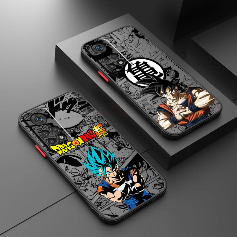 Cover Opaca Traslucida Dragon Ball Z per Xiaomi Redmi Note