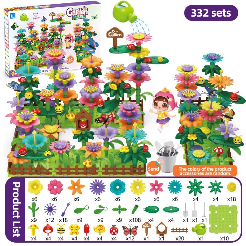 Set Creativo di Costruzione Floreale per Bambini