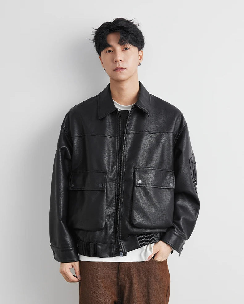 Giacca Uomo in Ecopelle Vintage