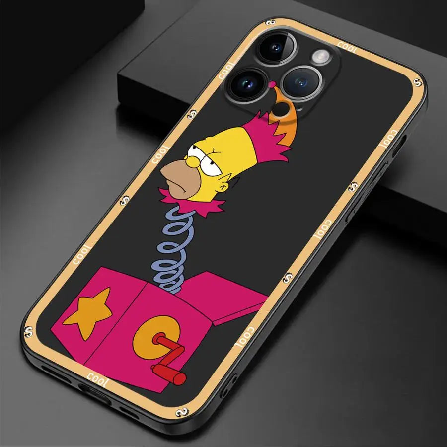 Funda con diseño de Los Simpson para iPhone 13