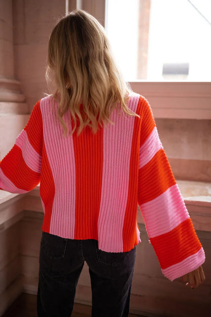 Maglione Righe Colorate Sweet Style