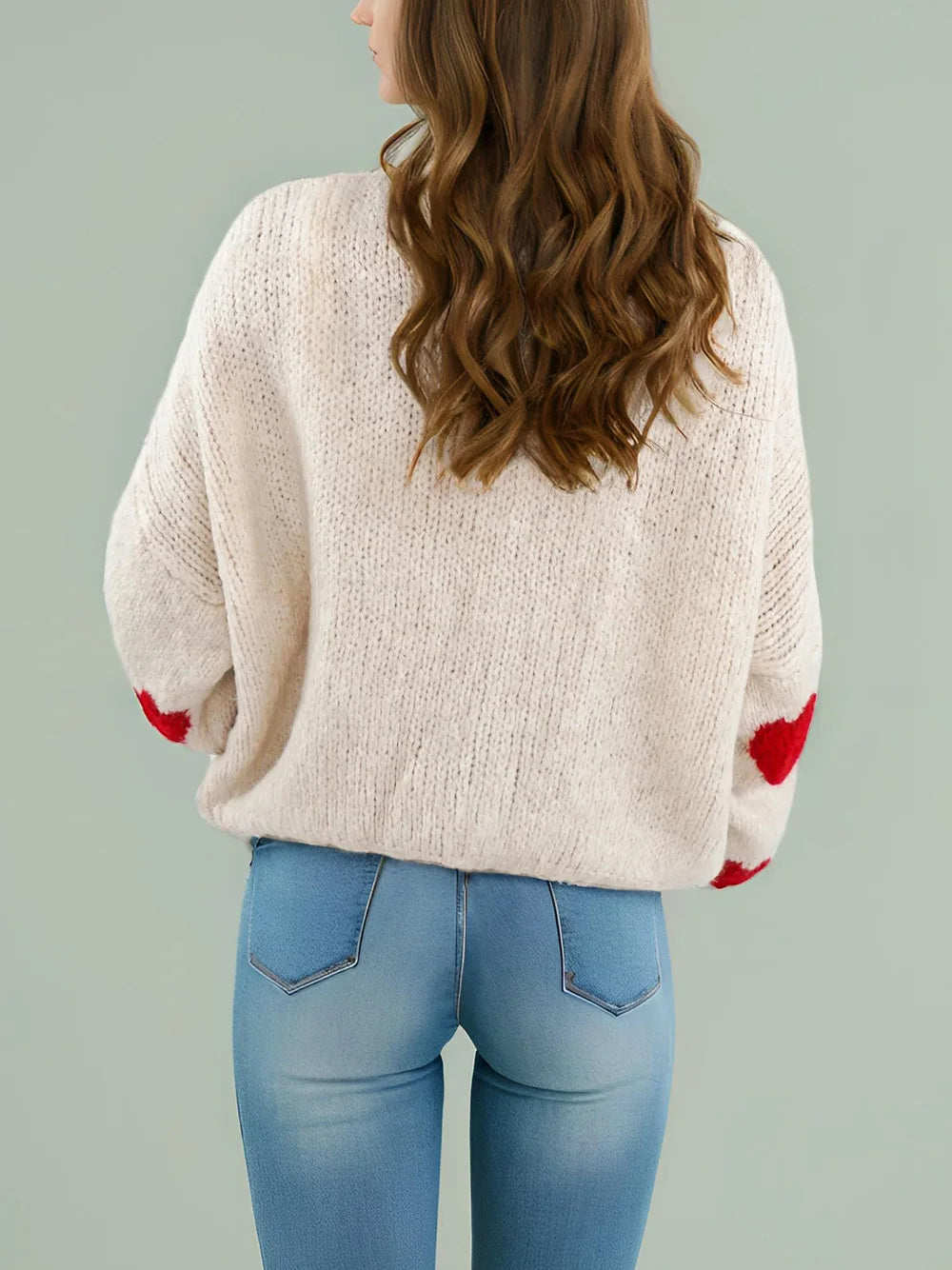 Cardigan con Ricamo Ciliegie