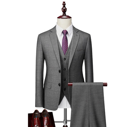Abito Elegante Check Uomo