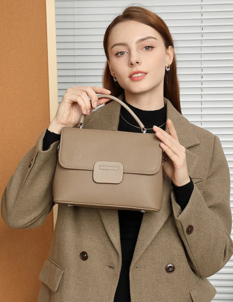 Bolso de hombro de cuero