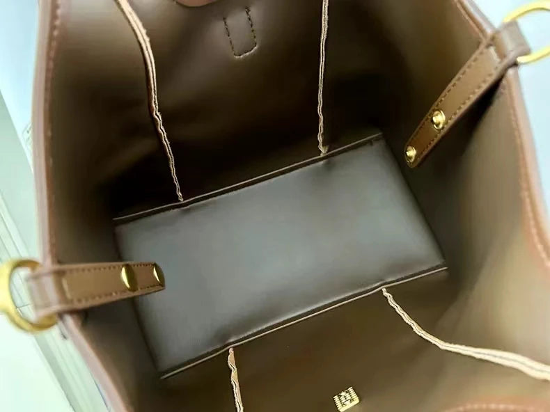 Bolso Saco Urban Chic de Lona y Piel