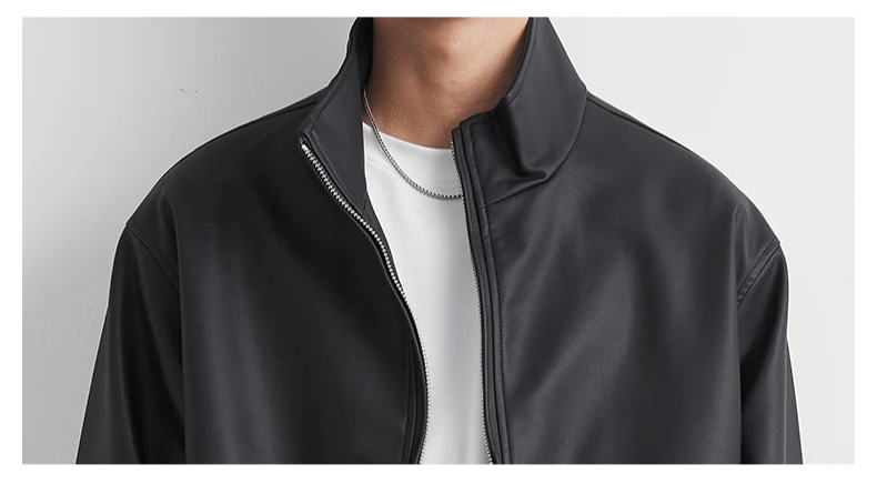 Giacca Uomo in Pelle Nera