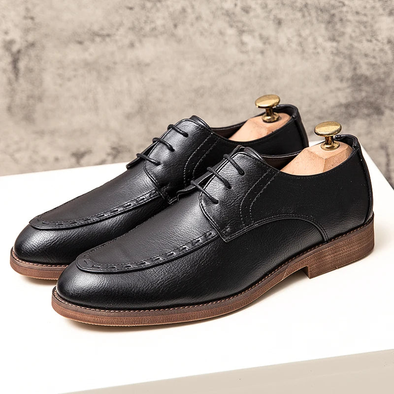 Mocassini Oxford Uomo in Pelle Sintetica