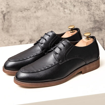 Mocassini Oxford Uomo in Pelle Sintetica