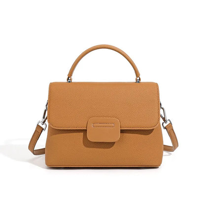 Bolso de hombro de cuero — Marrón