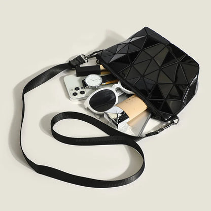 Mini Bag Geometrica PVC con Catena